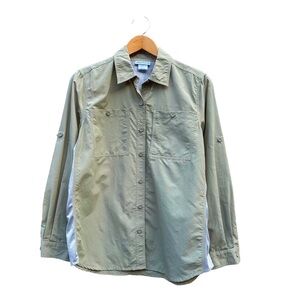 Magellan’s Fishing Outdoors Shirt Women’s Size S Small Olive Tan